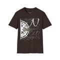 Compass Script T‑Shirt — Nautical Compass & Calligraphy Graphic