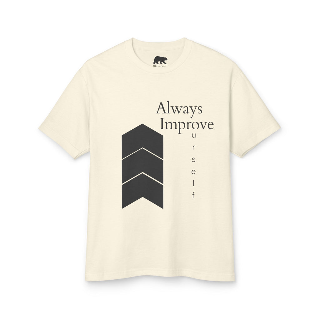 Always Improve Tee — Motivational Vintage Statue Graphic T-Shirt