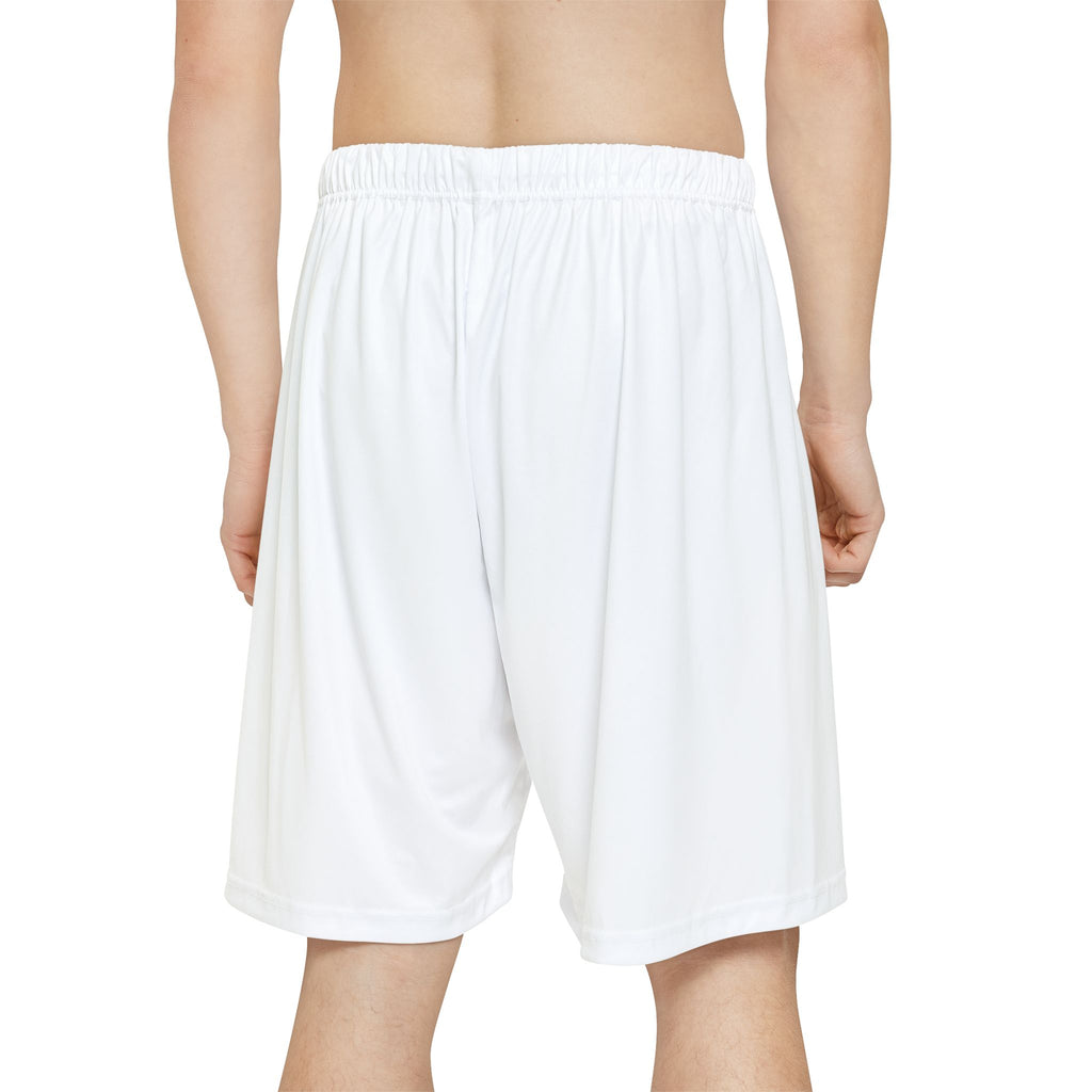 Athletic Men’s Sports Shorts — Lightweight White Performance Gym Shorts