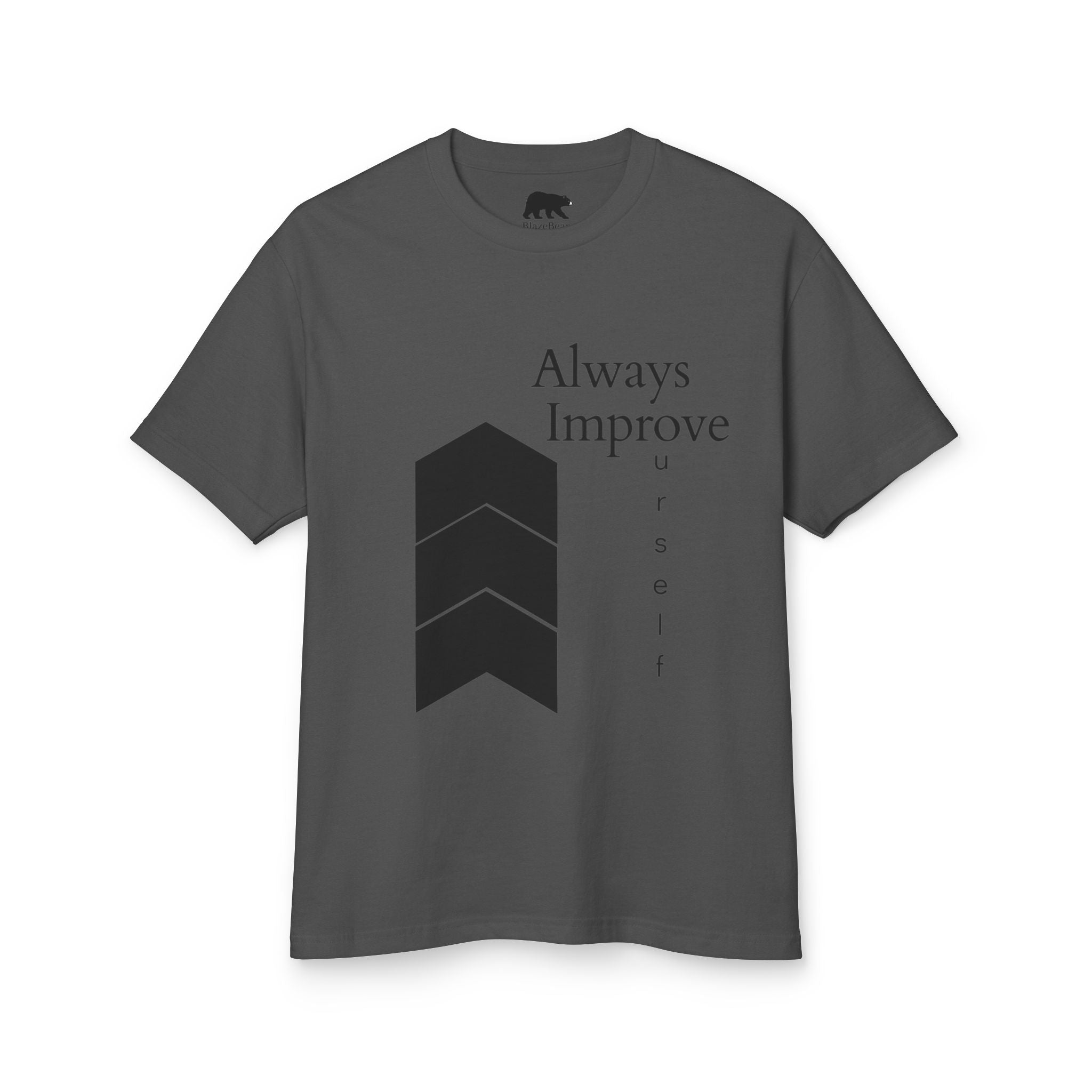 Always Improve Tee — Motivational Vintage Statue Graphic T-Shirt