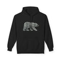 Bear Graphic Hoodie — “Be the one who NEVER gave up” Inspirational Black Fleece Hoodie