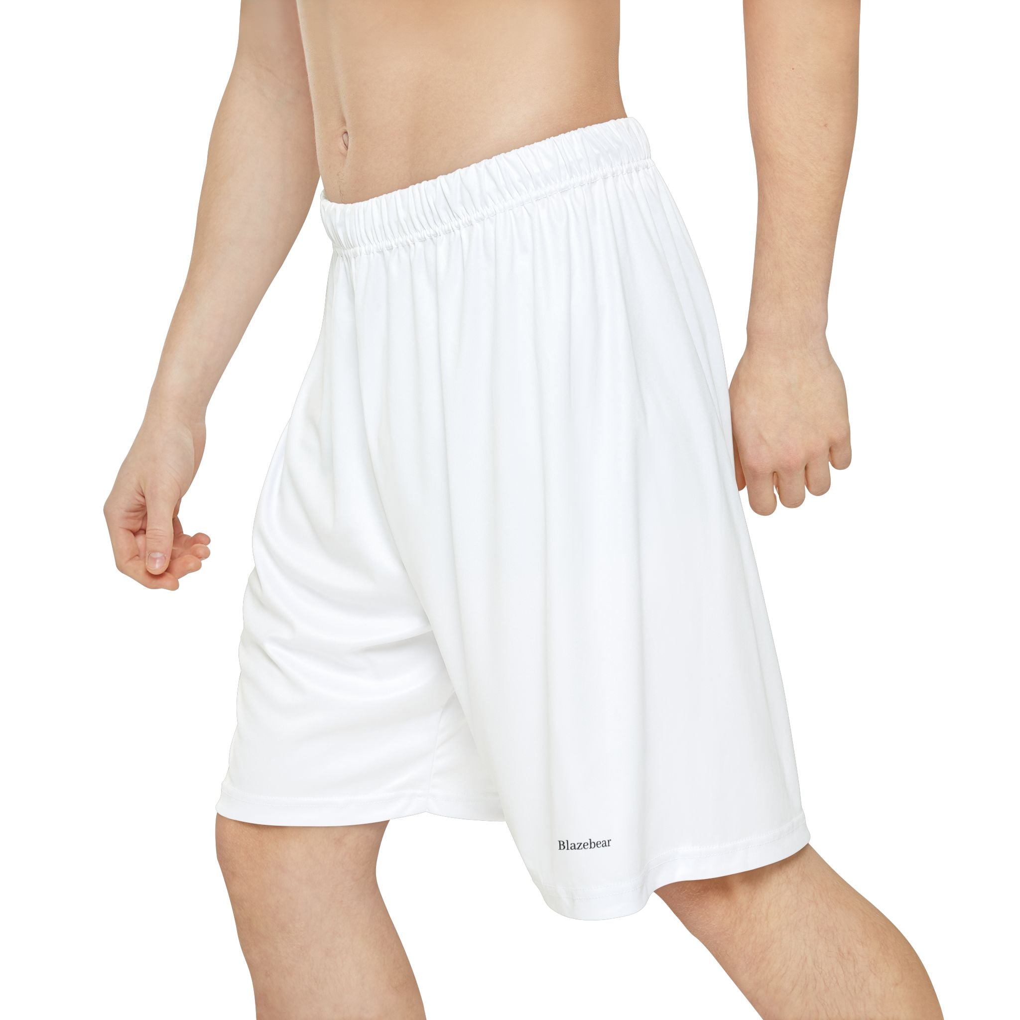 Athletic Men’s Sports Shorts — Lightweight White Performance Gym Shorts